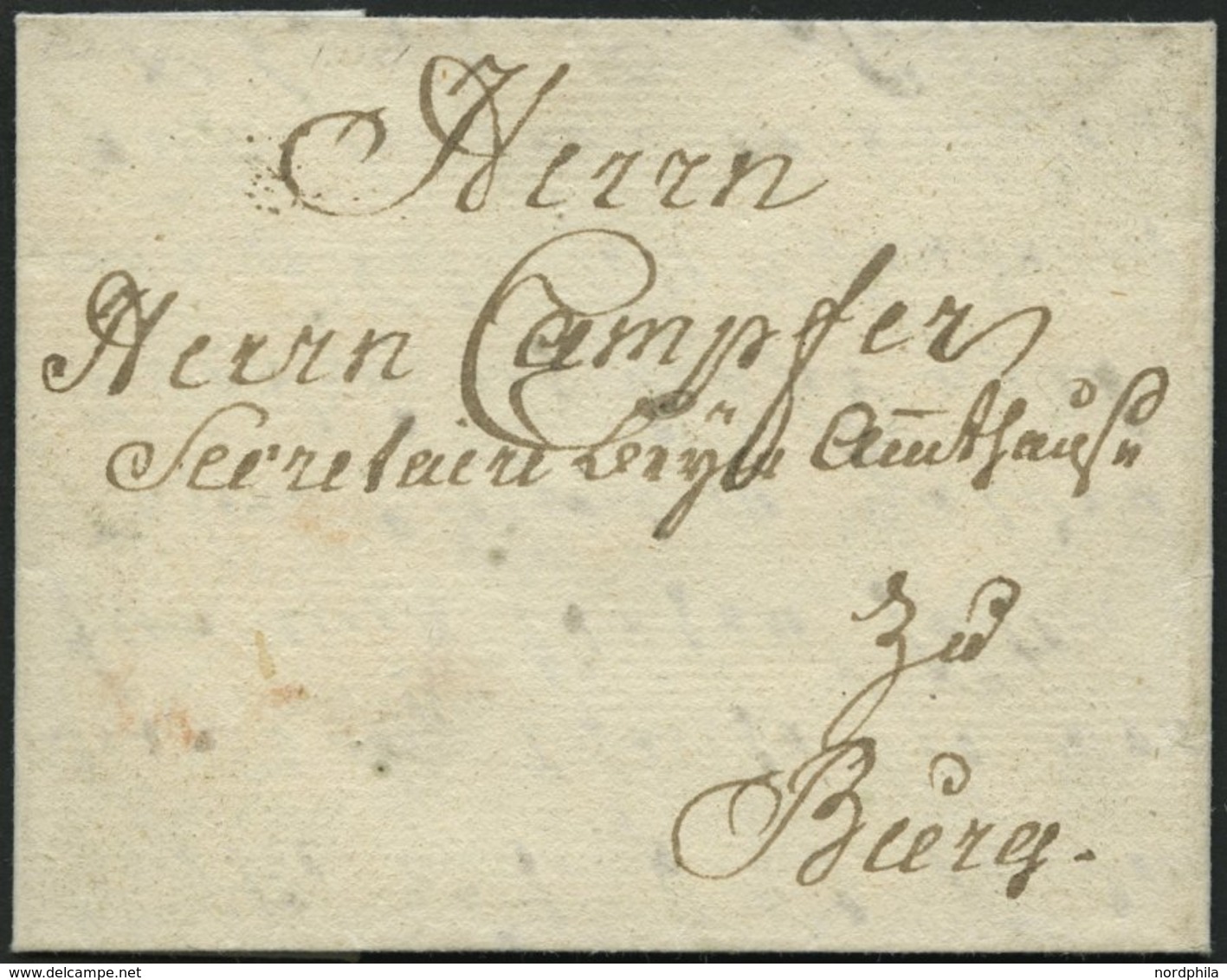 SCHLESWIG-HOLSTEIN - ALTBRIEFE 1781, Kleiner Brief Mit Inhalt Von Petersdorf Nach Burg/Fehmarn, Pracht - Préphilatélie