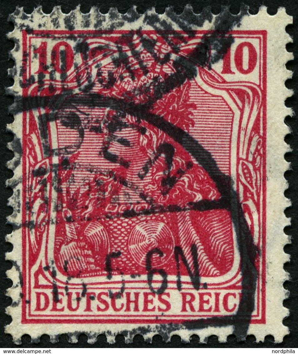 Dt. Reich 86IId O, 1915, 10 Pf. Karmin Kriegsdruck, Pracht, Gepr. Jäschke-L., Mi. 110.- - Gebraucht