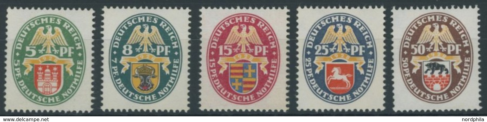 Dt. Reich 425-29 **, 1928, Nothilfe, Postfrischer Prachtsatz, Mi. 240.- - Usados