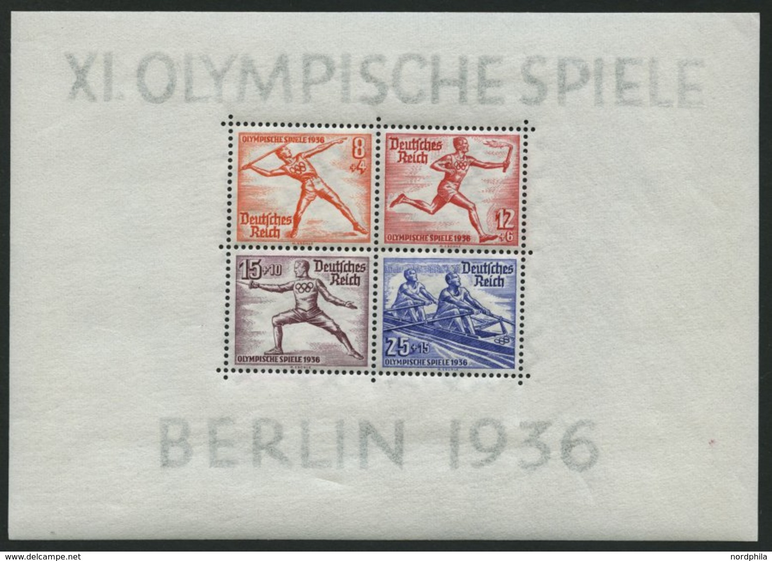 Dt. Reich Bl. 5/6 **, 1936, Blockpaar Olympische Spiele, Pracht, Mi. 260.- - Altri & Non Classificati