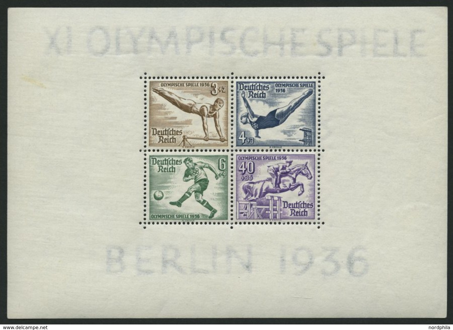 Dt. Reich Bl. 5/6 **, 1936, Blockpaar Olympische Spiele, Pracht, Mi. 260.- - Autres & Non Classés