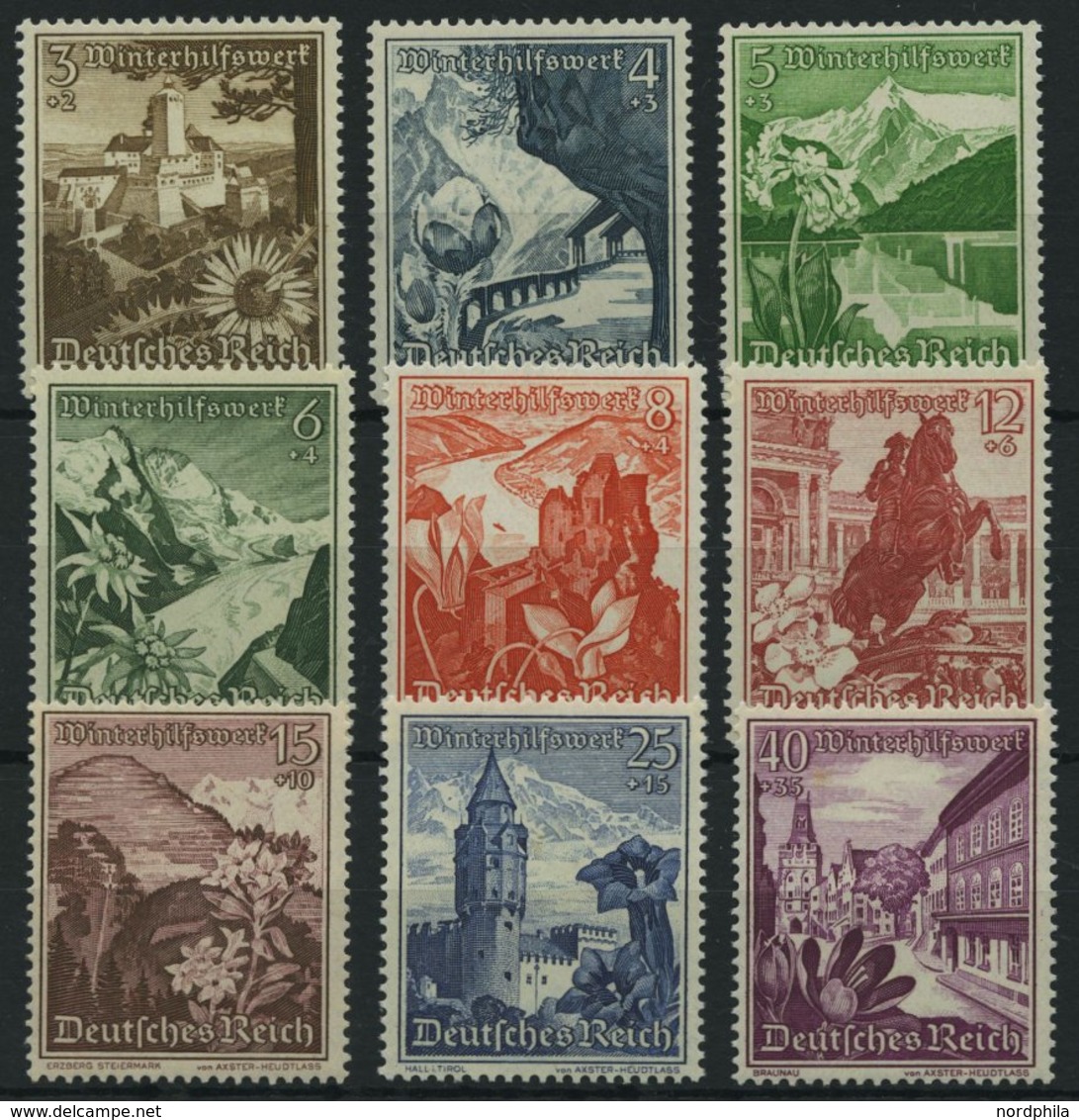 Dt. Reich 675-83 **, 1938, Ostmarklandschaften, Prachtsatz, Mi. 100.- - Sonstige & Ohne Zuordnung