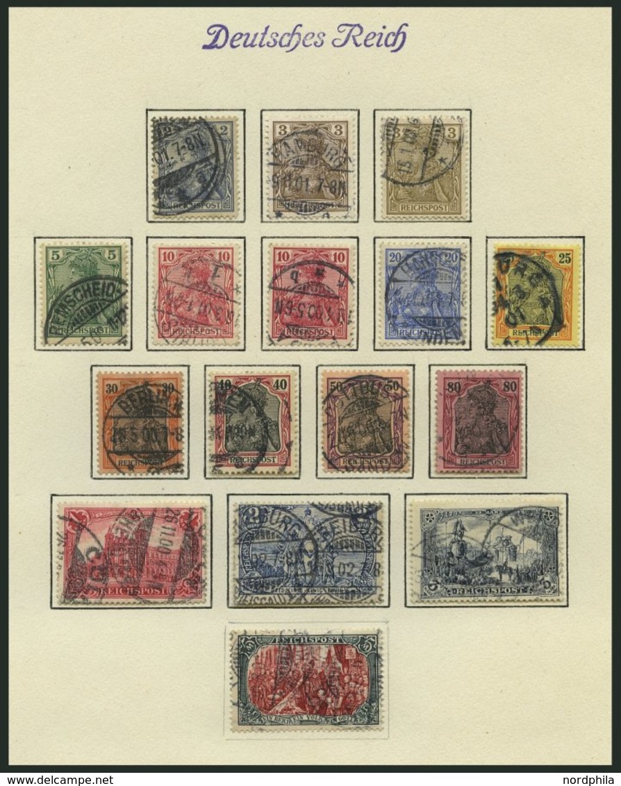 SAMMLUNGEN O, 1872-1922, Saubere Gestempelte Sammlung Dt. Reich Mit Vielen Guten Werten, In Den Hauptnummern Wohl Komple - Used Stamps