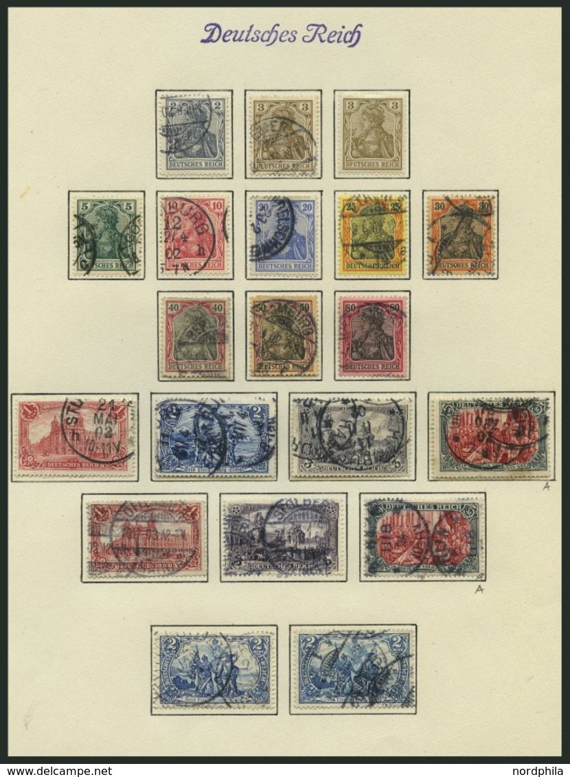 SAMMLUNGEN O, 1872-1922, Saubere Gestempelte Sammlung Dt. Reich Mit Vielen Guten Werten, In Den Hauptnummern Wohl Komple - Used Stamps