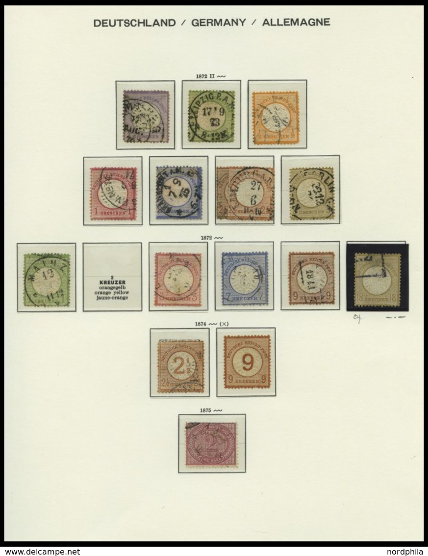 SAMMLUNGEN O,* , 1872-1932, Sammlung Dt. Reich Im Schaubekalbum Mit Diversen Besseren Werten Und Einigen Besonderheiten, - Used Stamps