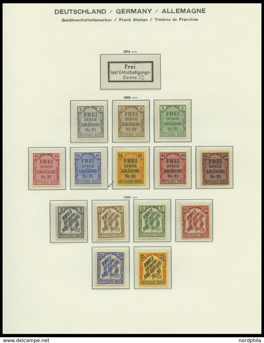 SAMMLUNGEN O,* , 1872-1932, Sammlung Dt. Reich Im Schaubekalbum Mit Diversen Besseren Werten Und Einigen Besonderheiten, - Used Stamps