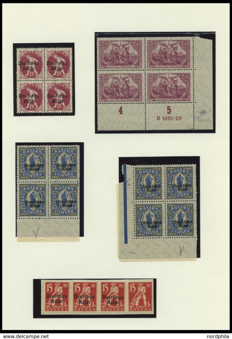 SAMMLUNGEN O,* , 1872-1932, Sammlung Dt. Reich Im Schaubekalbum Mit Diversen Besseren Werten Und Einigen Besonderheiten, - Used Stamps