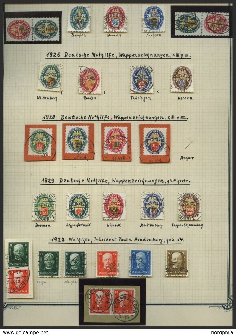 SAMMLUNGEN O,BrfStk,Brief , Interessante Saubere Alte Sammlung Dt. Reich Von 1923-45 Mit Noch Vielen Guten Mittleren Wer - Used Stamps