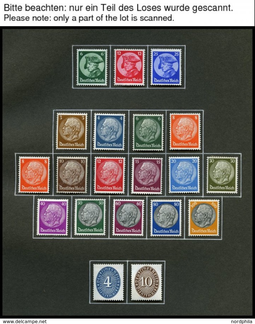 SAMMLUNGEN *, 1933-45, Ungebrauchte Sammlung Dt. Reich, Bis Auf Die Blocks Komplett Im Alten Album, Fast Nur Prachterhal - Gebraucht