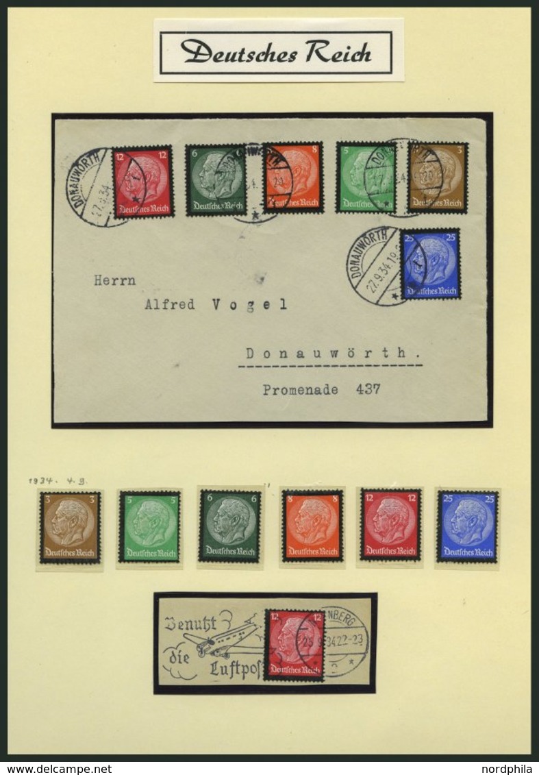 SAMMLUNGEN **,*,Brief,o,BrfStk , 1933-45, reichhaltige saubere Sammlung Dt. Reich, ohne Spitzenwerte aber mit vielen Son
