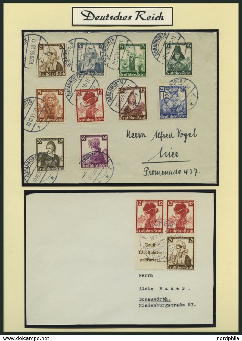 SAMMLUNGEN **,*,Brief,o,BrfStk , 1933-45, reichhaltige saubere Sammlung Dt. Reich, ohne Spitzenwerte aber mit vielen Son