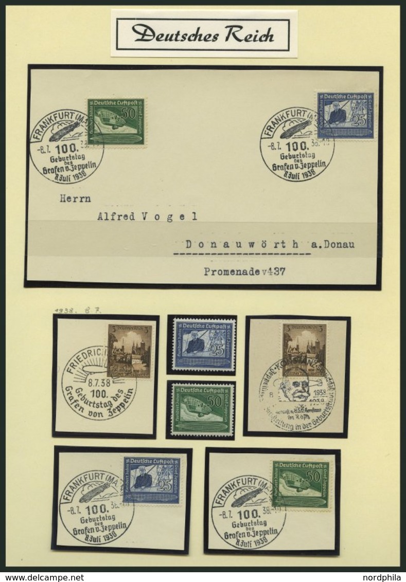 SAMMLUNGEN **,*,Brief,o,BrfStk , 1933-45, reichhaltige saubere Sammlung Dt. Reich, ohne Spitzenwerte aber mit vielen Son