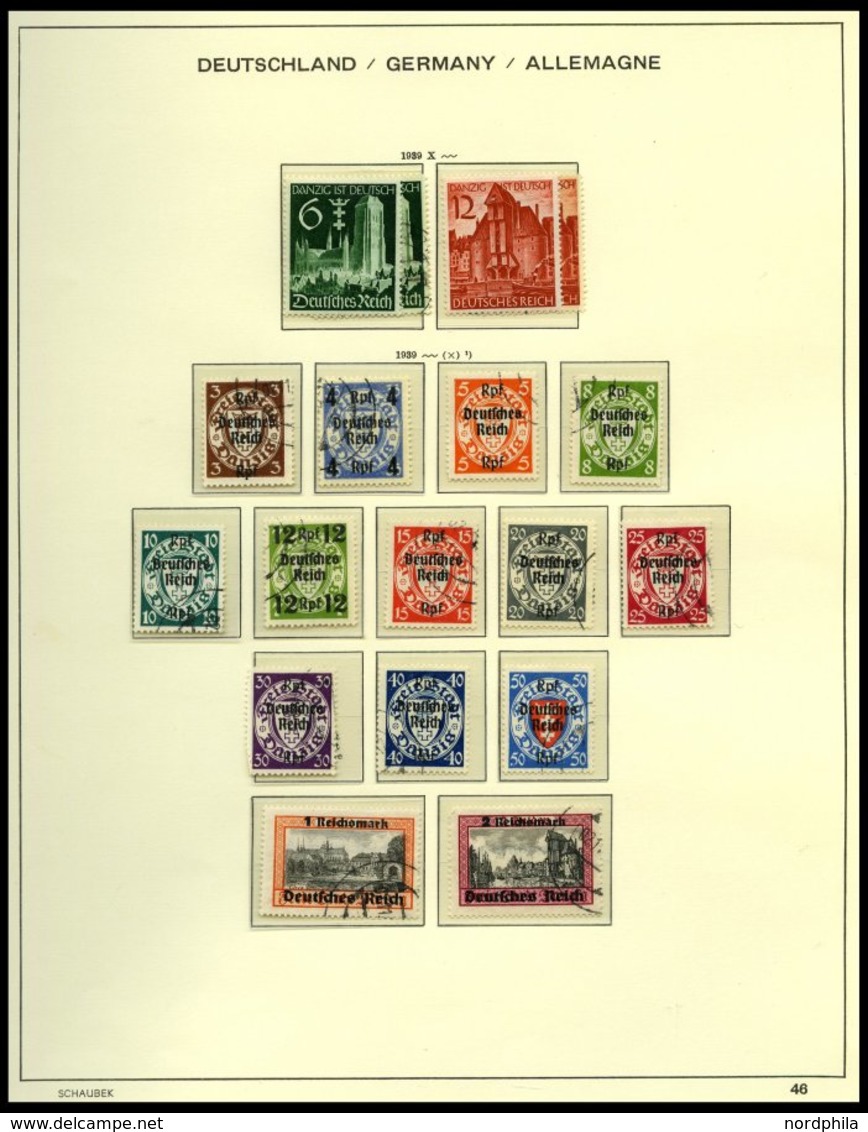 SAMMLUNGEN O,**,*,Brief,BrfStk , 1933-45, Reichhaltige Sammlung Dt. Reich Mit Vielen Guten Ausgaben Und Einigen Interess - Used Stamps