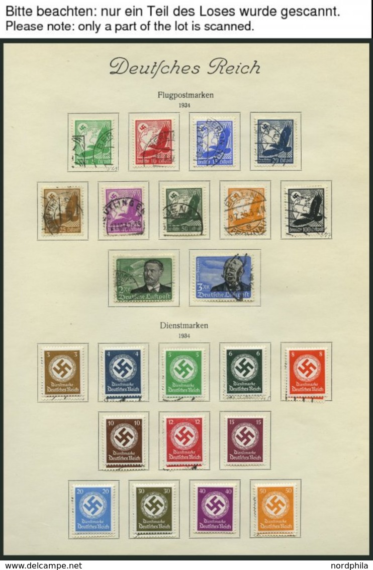 SAMMLUNGEN O,*,Brief , Sammlung Dt. Reich Von 1933-45 Auf KA-BE Seiten Mit Mittleren Ausgaben Und Einigen Belegen, Oftma - Usados