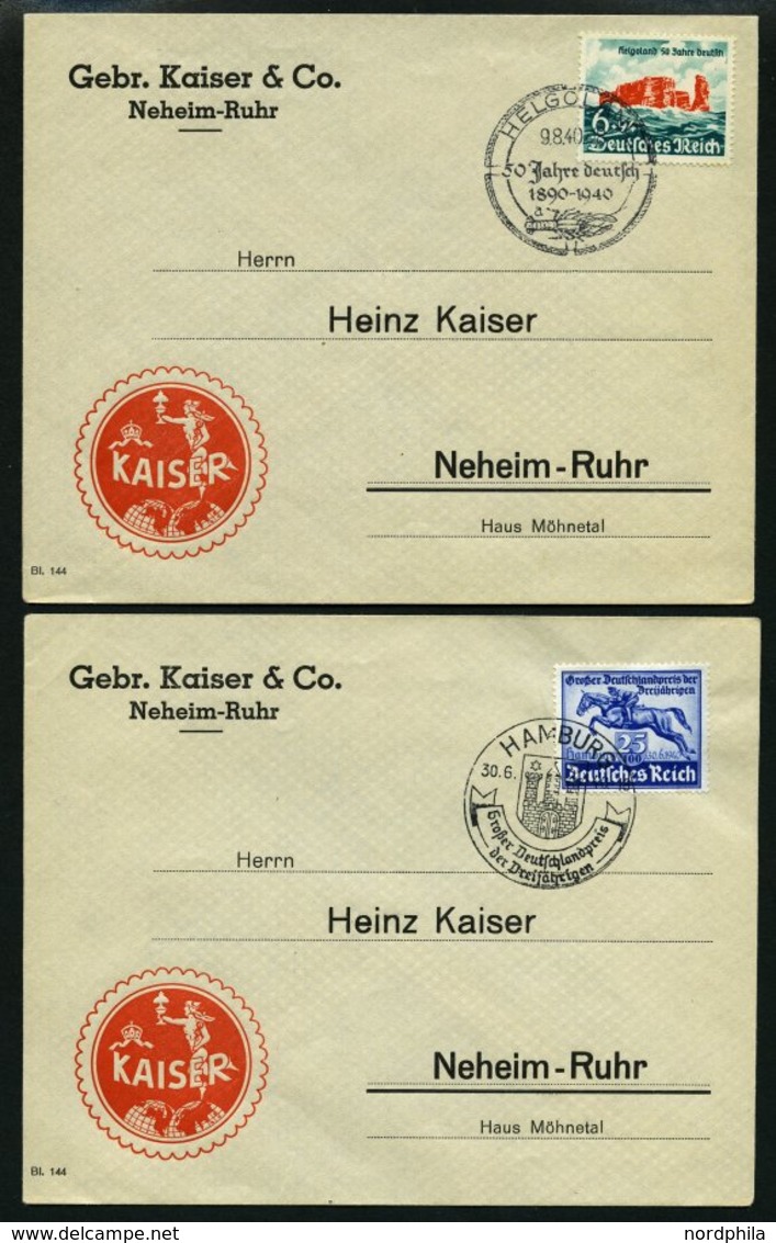 SAMMLUNGEN O,*,Brief , Sammlung Dt. Reich Von 1933-45 Auf KA-BE Seiten Mit Mittleren Ausgaben Und Einigen Belegen, Oftma - Used Stamps