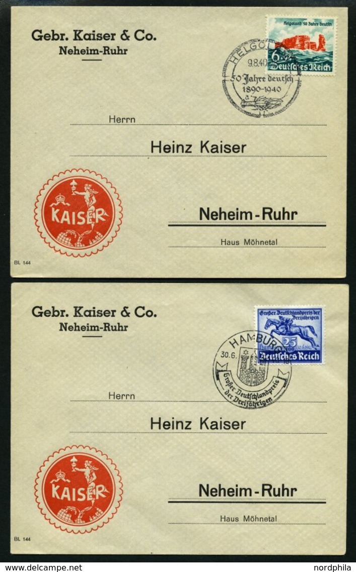 SAMMLUNGEN O,*,Brief , Sammlung Dt. Reich Von 1933-45 Auf KA-BE Seiten Mit Mittleren Ausgaben Und Einigen Belegen, Oftma - Usati