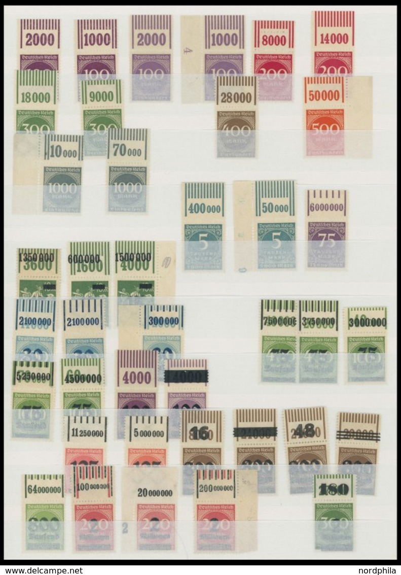 LOTS P,W OR **, 1922/3, Inflation: 110 Fast Nur Verschiedene Oberrand-Werte, Dabei Auch OPD-Ausgaben, Pracht, Fundgrube! - Nuovi