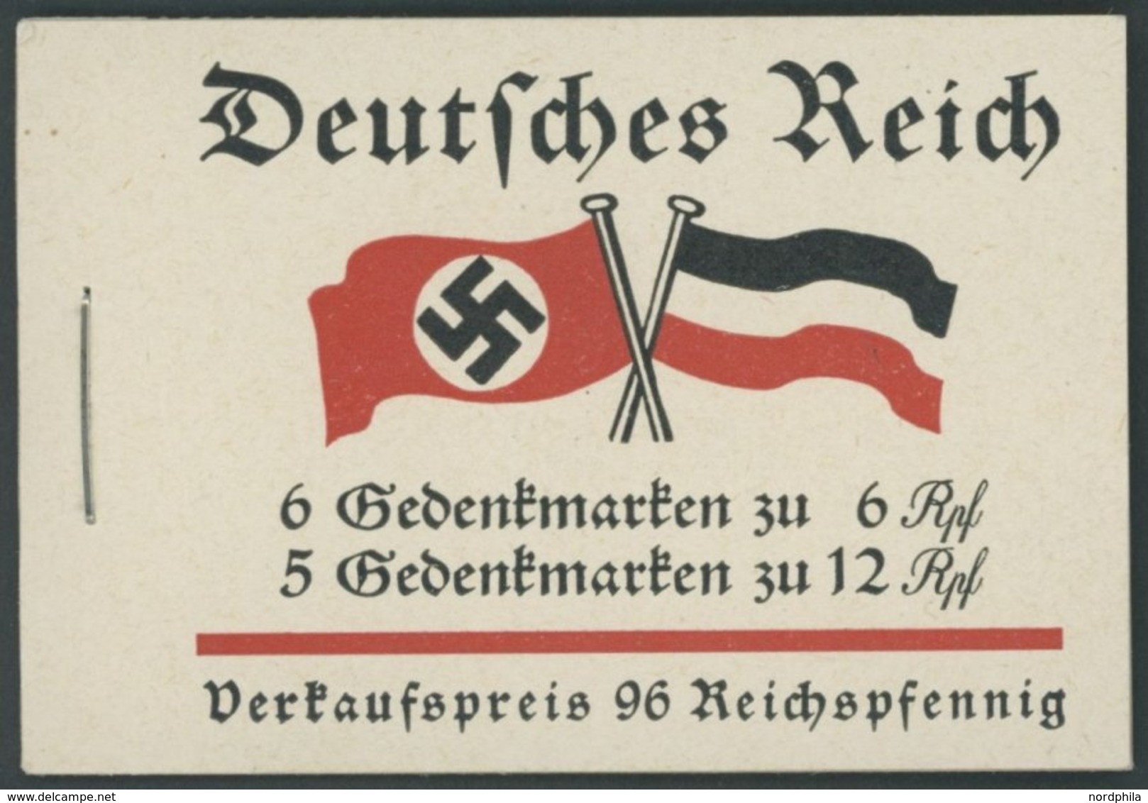 ZUSAMMENDRUCKE MH 32.4.1 **, 1933, Markenheftchen Fridericus Mit Heftchenblatt 74B 1.2.!, Pracht - Zusammendrucke