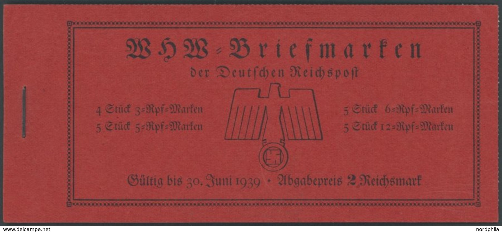 ZUSAMMENDRUCKE MH 45.1 **, 1938, Markenheftchen Ostmarklandschaften, Unbedruckt, Pracht, Mi. 130.- - Se-Tenant