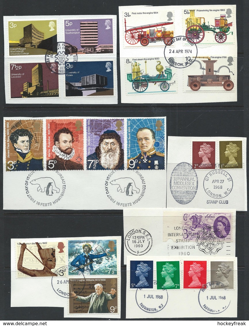 Great Britain 1960-1994 - 136 X Used-Very Fine Used Issues Incl Sets Cat £107.90 SG2015 See Scans/full Descritpion Below - Collections (sans Albums)