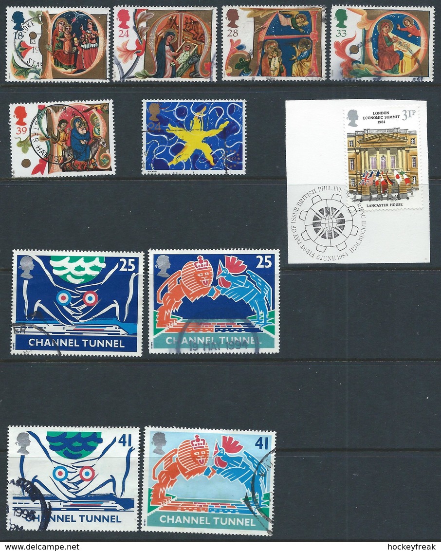 Great Britain 1960-1994 - 136 x Used-Very Fine Used issues incl sets Cat £107.90 SG2015 see scans/full descritpion below