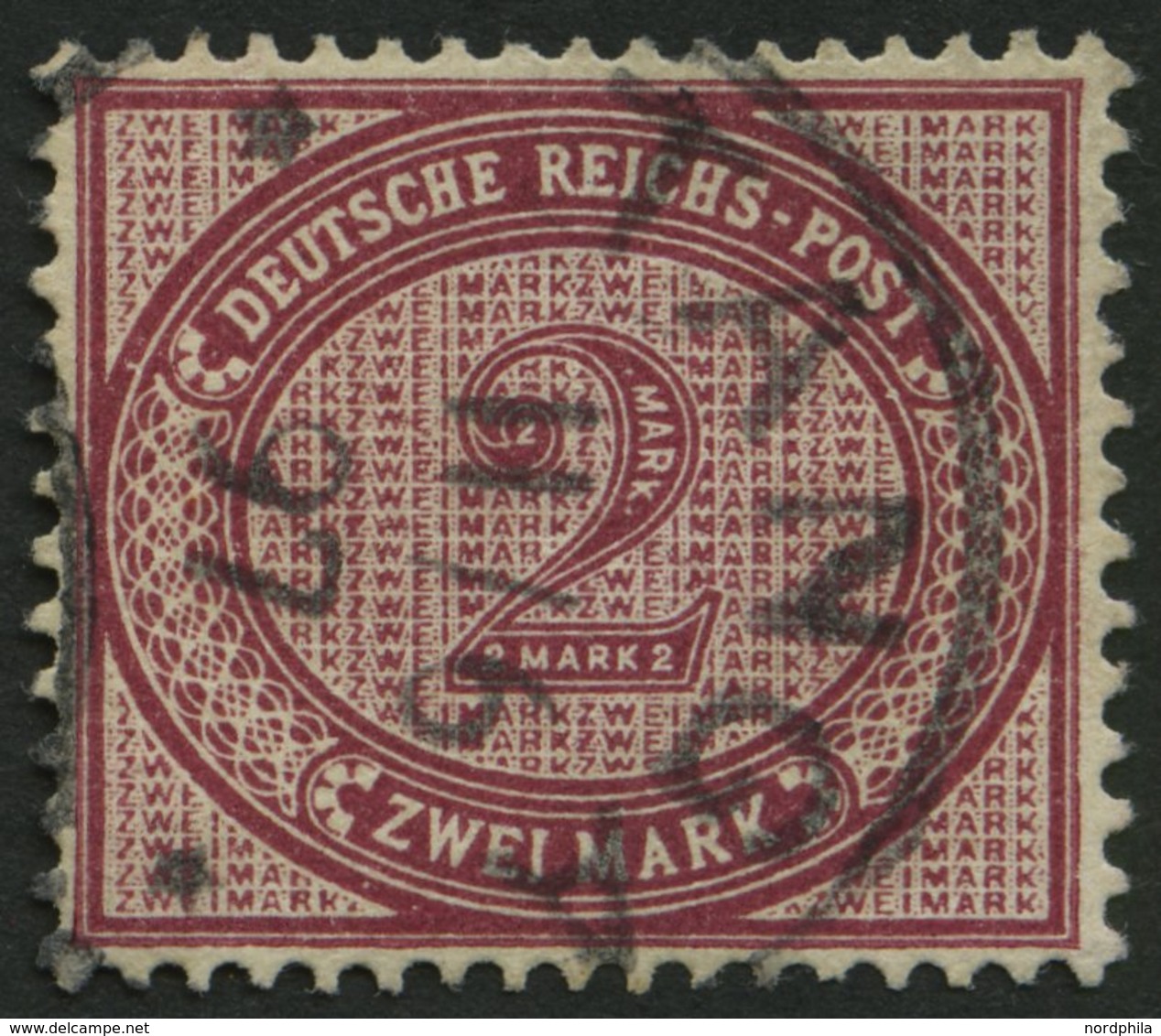 DEUTSCH-OSTAFRIKA VO 37e O, 1897, 2 M. Dunkelrotkarmin, K1 TANGA, Pracht, Gepr. Bothe Und Mansfeld - German East Africa