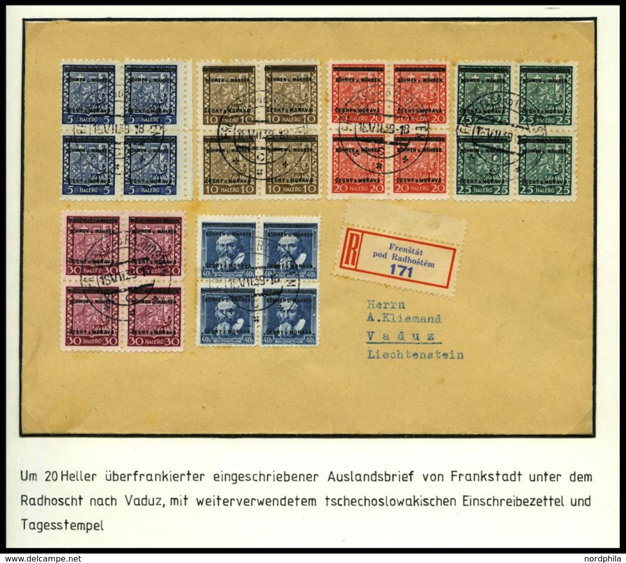 BÖHMEN UND MÄHREN Brief,** , 1939-45, Interessante Sammlung Böhmen Und Mähren In 2 Bänden, Der Hauptwert Liegt In Den 60 - Autres & Non Classés