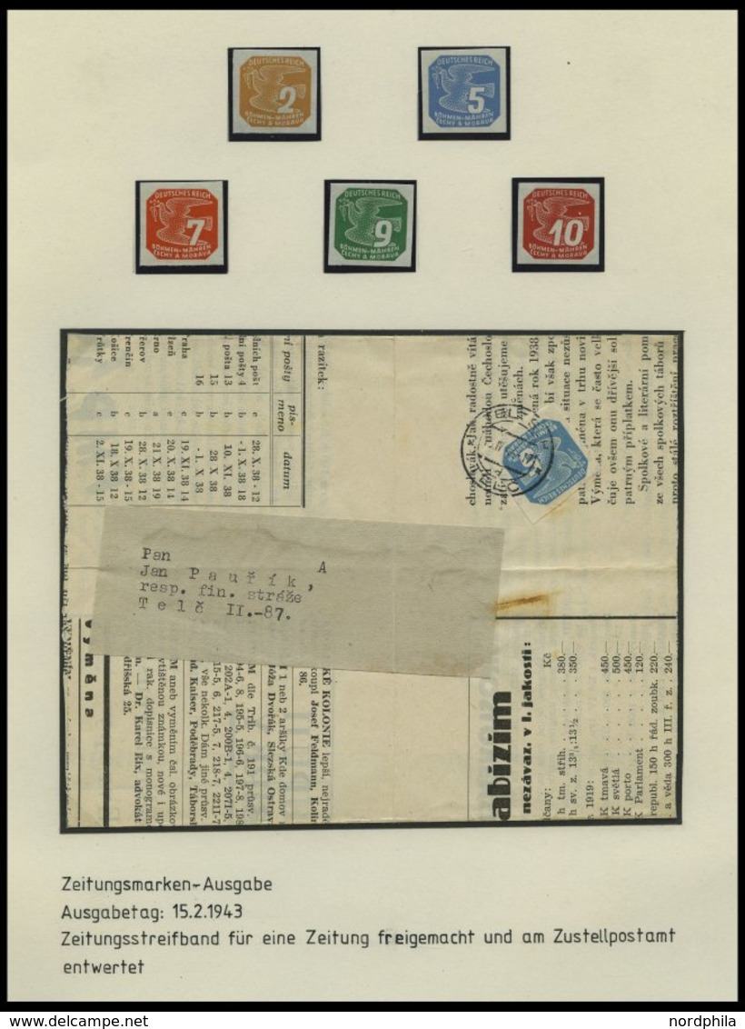 BÖHMEN UND MÄHREN Brief,** , 1939-45, interessante Sammlung Böhmen und Mähren in 2 Bänden, der Hauptwert liegt in den 60