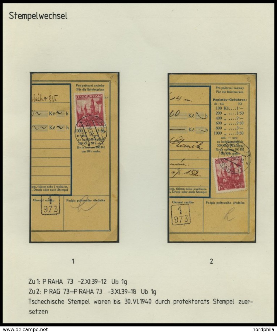 BÖHMEN UND MÄHREN Brief,** , 1939-45, interessante Sammlung Böhmen und Mähren in 2 Bänden, der Hauptwert liegt in den 60