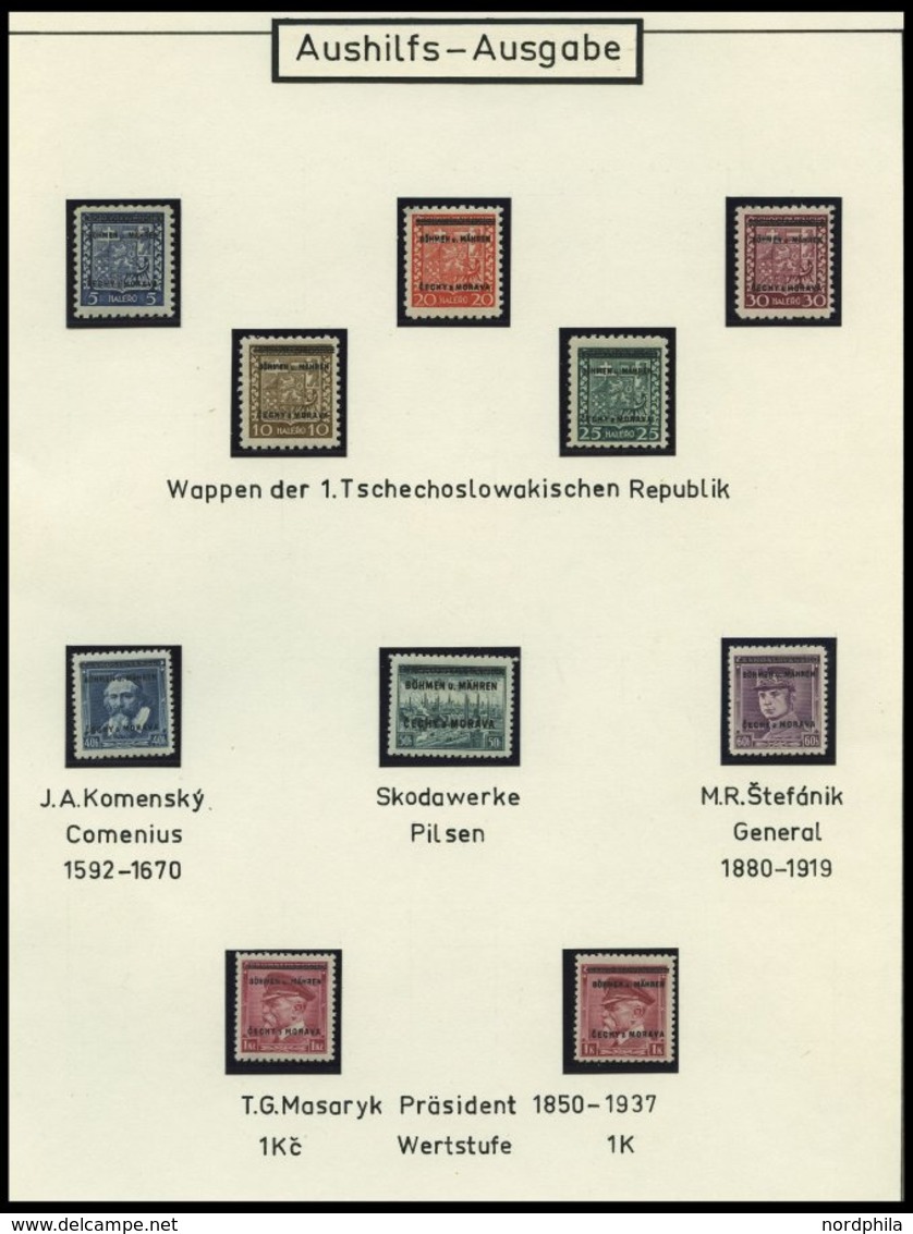 BÖHMEN UND MÄHREN Brief,** , 1939-45, interessante Sammlung Böhmen und Mähren in 2 Bänden, der Hauptwert liegt in den 60