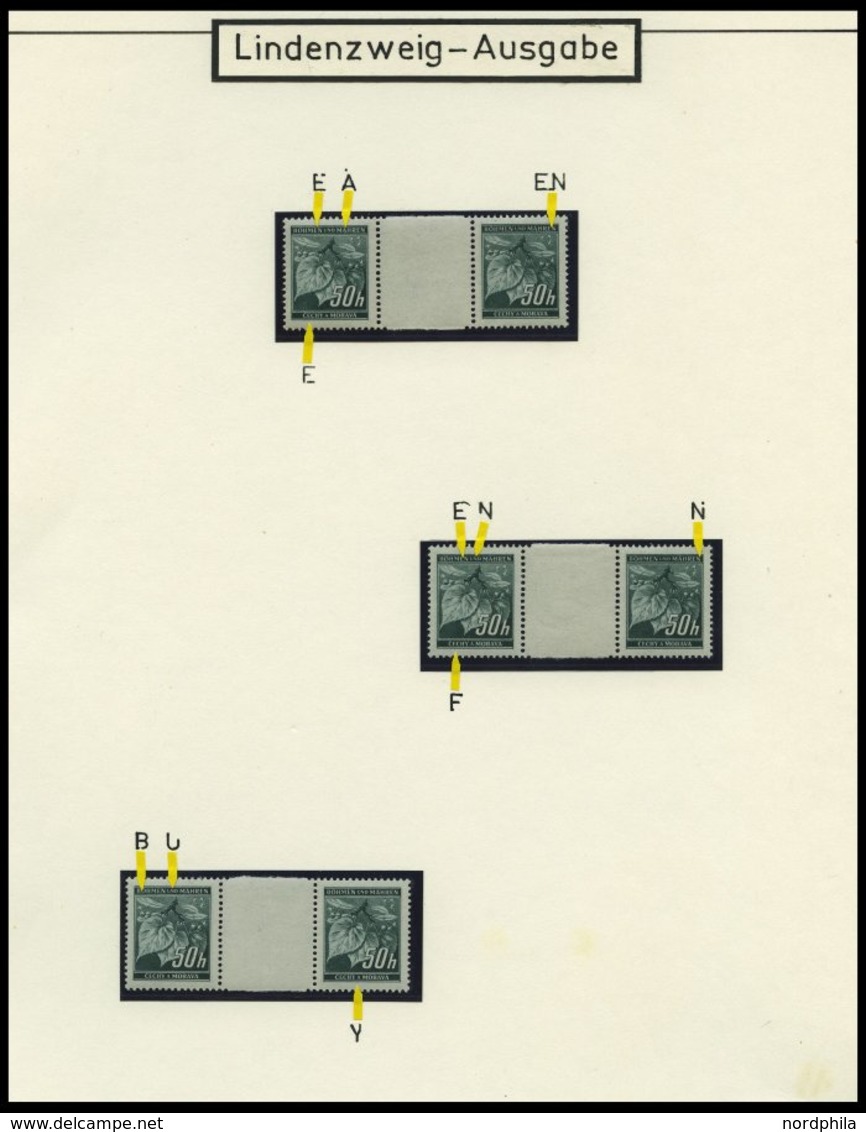 BÖHMEN UND MÄHREN Brief,** , 1939-45, interessante Sammlung Böhmen und Mähren in 2 Bänden, der Hauptwert liegt in den 60