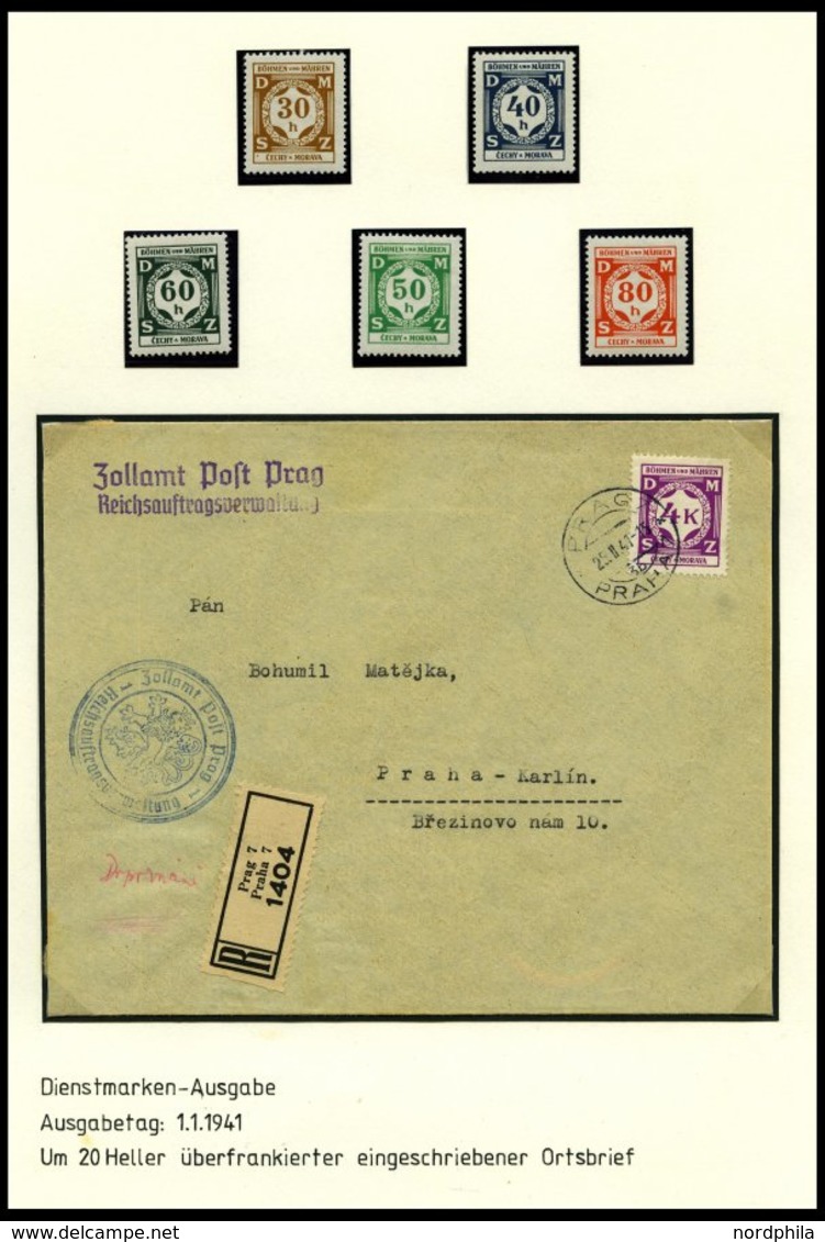 BÖHMEN UND MÄHREN Brief,** , 1939-45, interessante Sammlung Böhmen und Mähren in 2 Bänden, der Hauptwert liegt in den 60