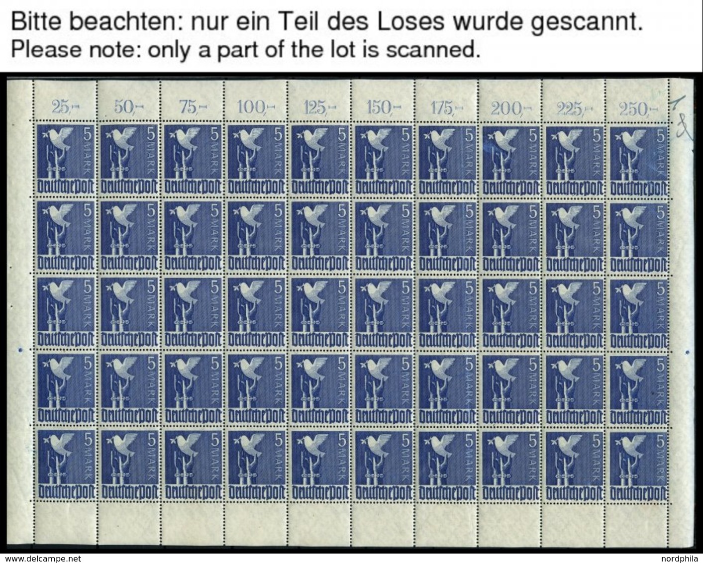 ALLIIERTE BES. 943-62 **, 1947, II. Kontrollausgabe, Partie Bogen- Und Bogenteile, Dabei 90 Komplette Sätze, Prachterhal - Autres & Non Classés