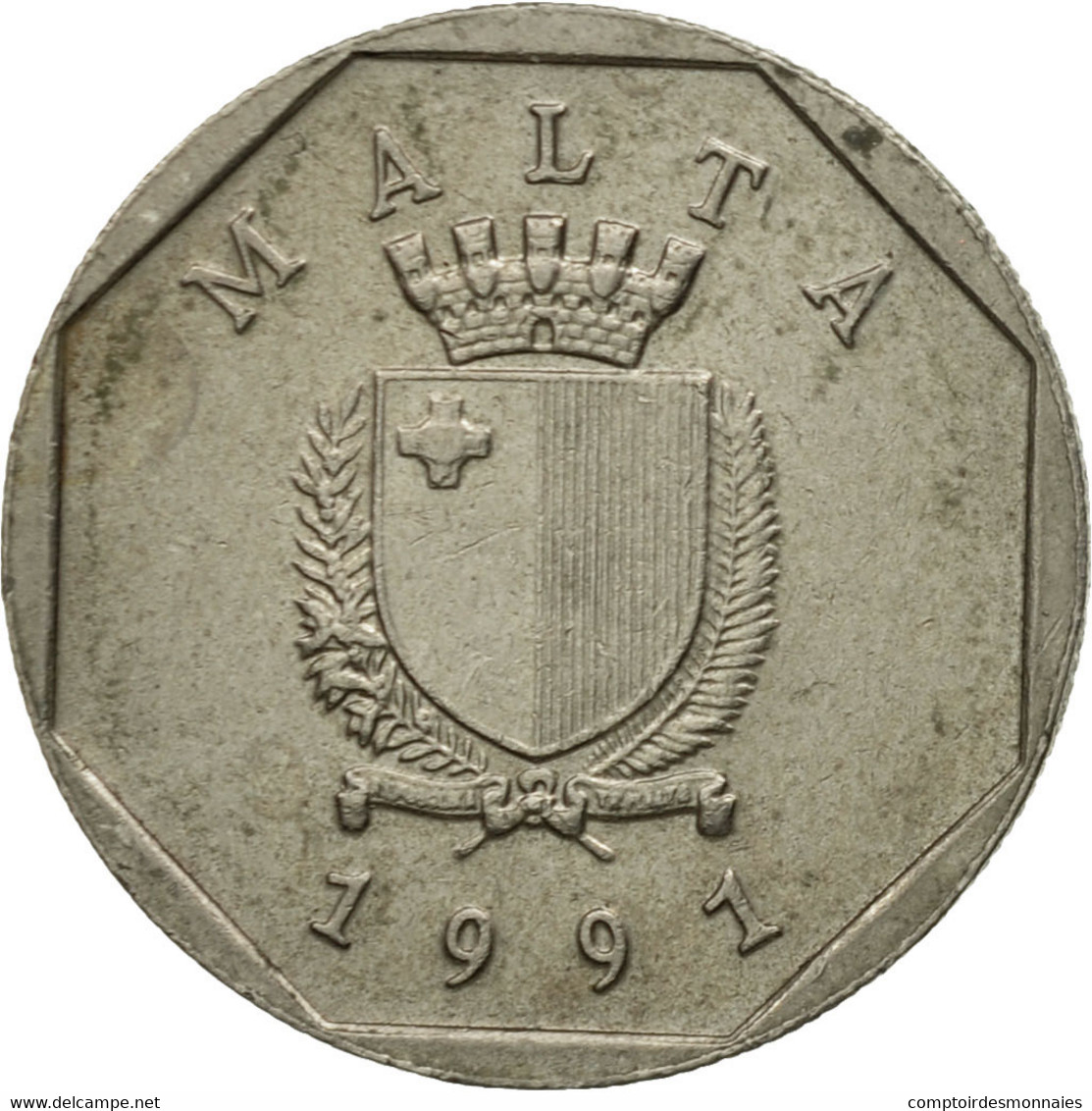 Monnaie, Malte, 5 Cents, 1991, TB+, Copper-nickel, KM:95 - Malte