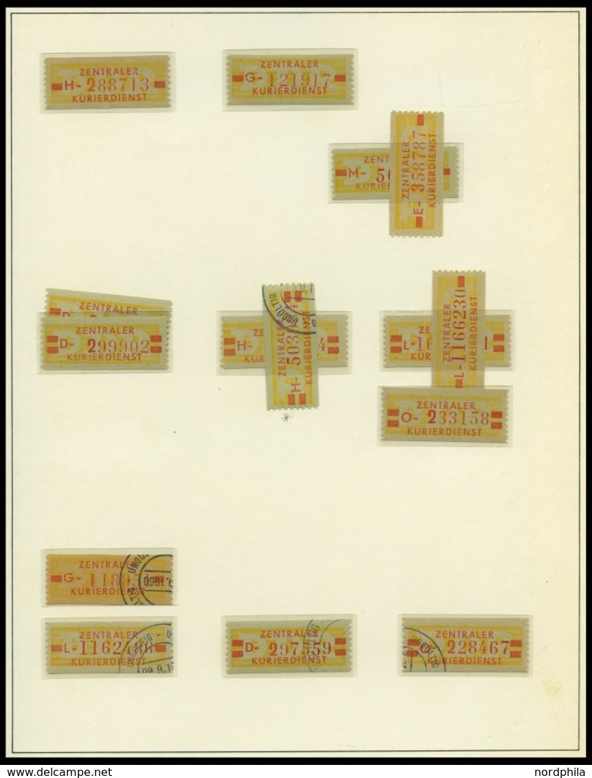 DIENSTMARKEN B D 16-31 **, O, überwiegend Postfrische Sammlung Wertstreifen-Nachdrucke, Mit 88 Werten, Fast Nur Prachter - Other & Unclassified