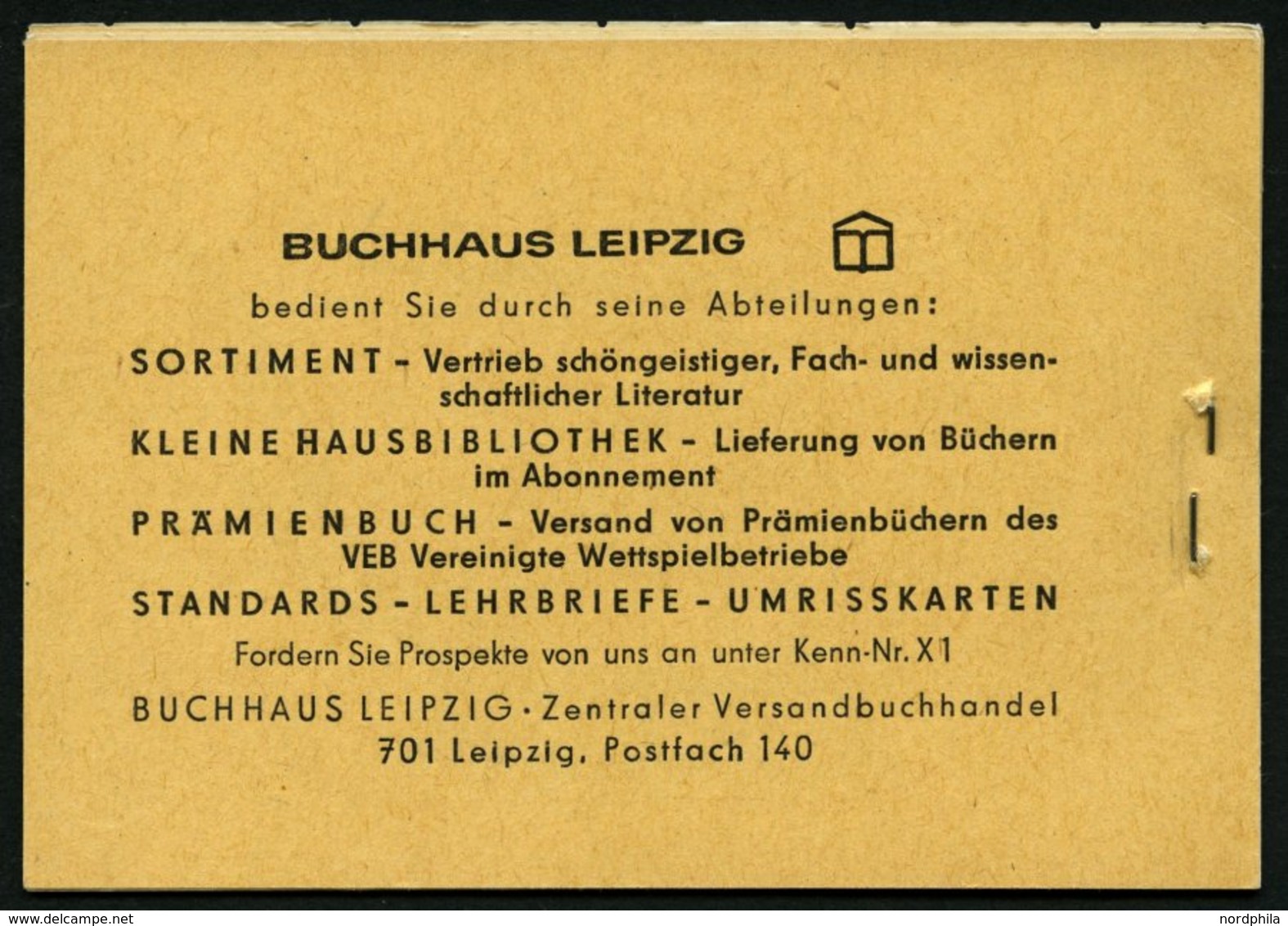 ZUSAMMENDRUCKE MH 4c2.1 **, 1968, Markenheftchen Ulbricht, Bogenzählnummer Unten, Feinst, Mi. 85.- - Se-Tenant