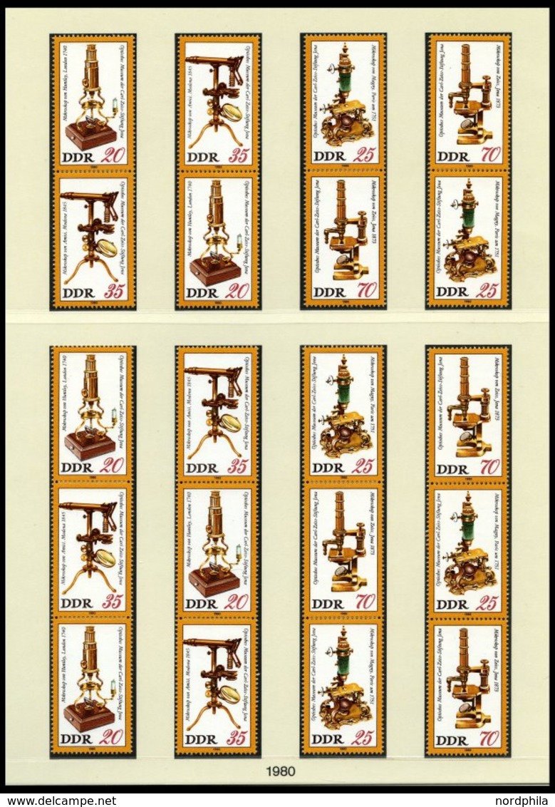 ZUSAMMENDRUCKE **, postfrische Sammlung Zusammendrucke DDR von 1960-90 in 4 Alben mit guten mittleren Ausgaben, dazu vie