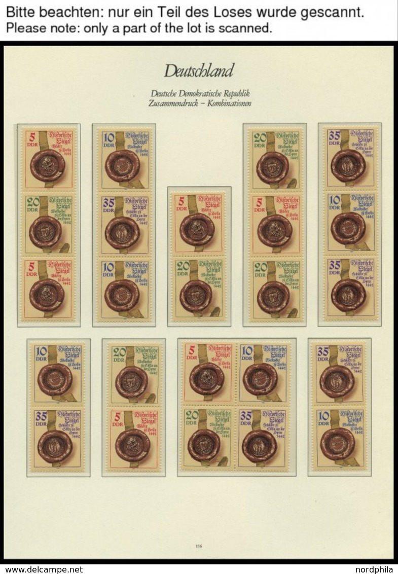 SAMMLUNGEN Aus 2864-3346 **, Fast Komplette Sammlung Zusammendrucke Von 1984-90 Mit Guten Mittleren Ausgaben Im Borek Sp - Collezioni