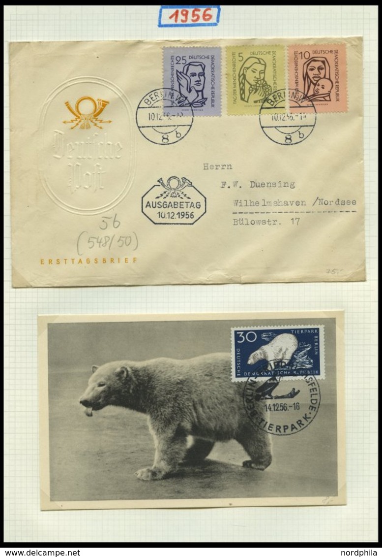 SAMMLUNGEN 1949-1990, Reichhaltige Briefsammlung In 11 Dicken Bänden, Meist FDC Und Portogerechte Einschreibbriefe, Auch - Collezioni
