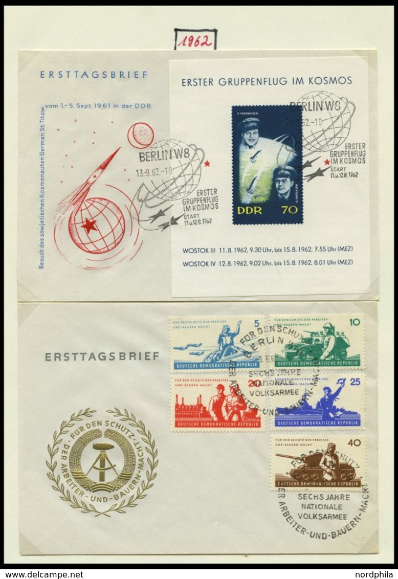 SAMMLUNGEN 1949-1990, reichhaltige Briefsammlung in 11 dicken Bänden, meist FDC und portogerechte Einschreibbriefe, auch