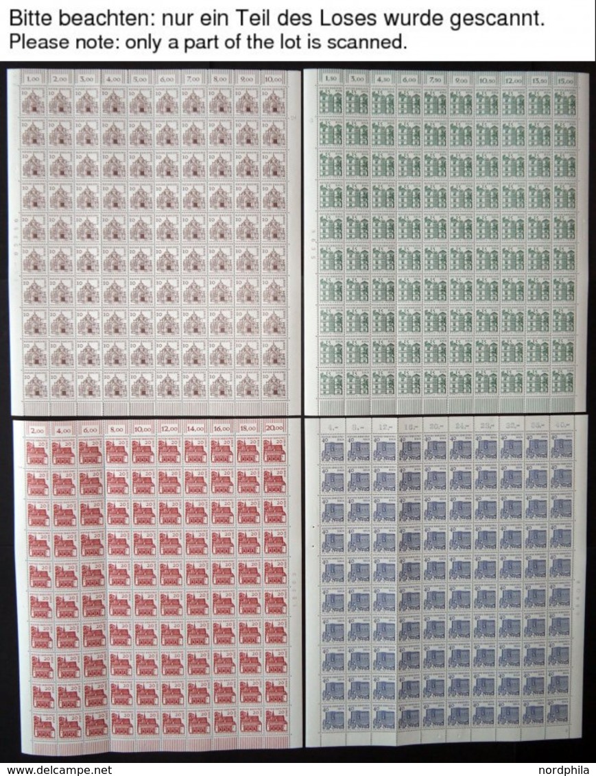 BERLIN 242-49 **, 1964/5, Bauten Im Bogensatz (100), 1x Gefaltet, Pracht, Mi. 3250.- - Otros & Sin Clasificación