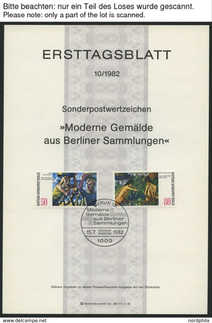 ERSTTAGSBLÄTTER 637-88 BrfStk, 1981/2, 2 Komplette Jahrgänge, ETB 1/81 - 14/82, Pracht - Altri & Non Classificati