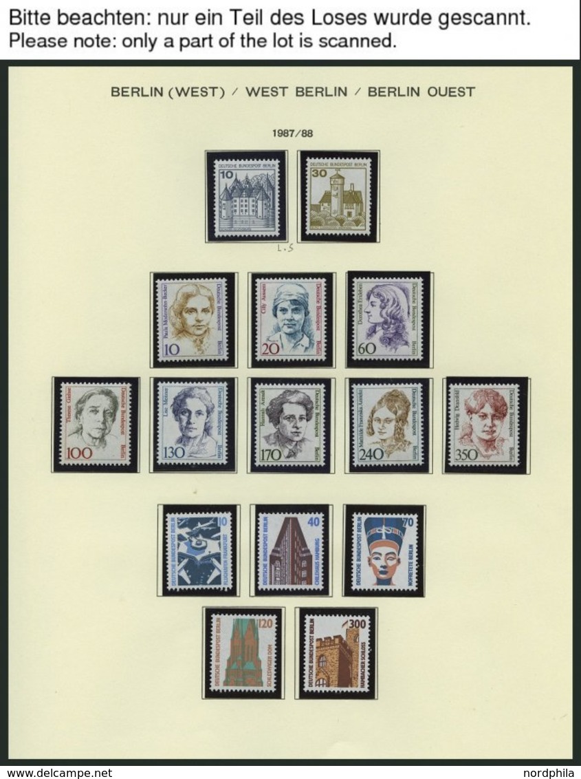 JAHRGÄNGE 750-829 **, 1986-88, 3 Jahrgänge, In Den Hauptnummern Komplett, Pracht - Autres & Non Classés