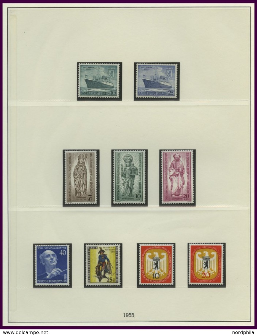 SAMMLUNGEN **, 1953-90, Ab Glocke Mitte Komplette Postfrische Sammlung In 2 Lindner Falzlosalben, Text Komplett, Prachte - Collezioni