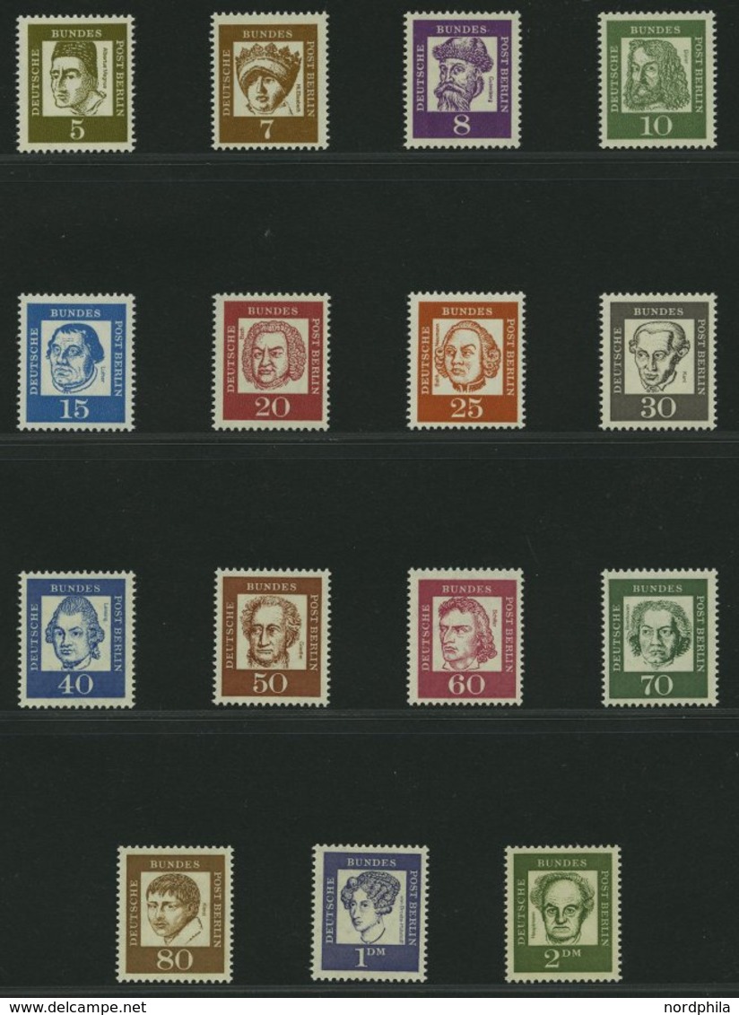SAMMLUNGEN **, Komplette Postfrische Sammlung Berlin Von 1955-90 In 2 Lindner Falzlosalben (Text Ab Anfang Komplett), Pr - Collezioni