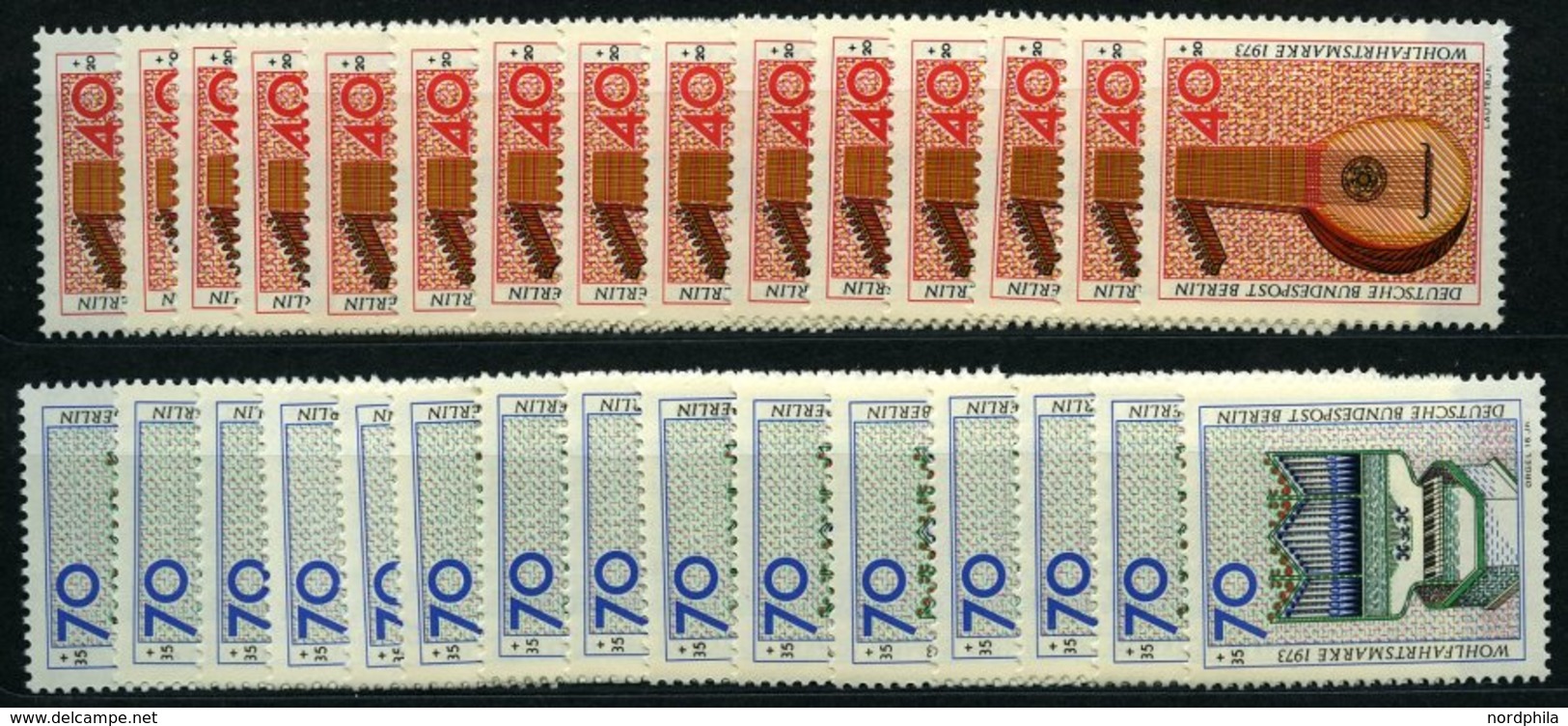 LOTS **, 1969-73, Wofa, Je 15 Prachtsätze - Gebraucht