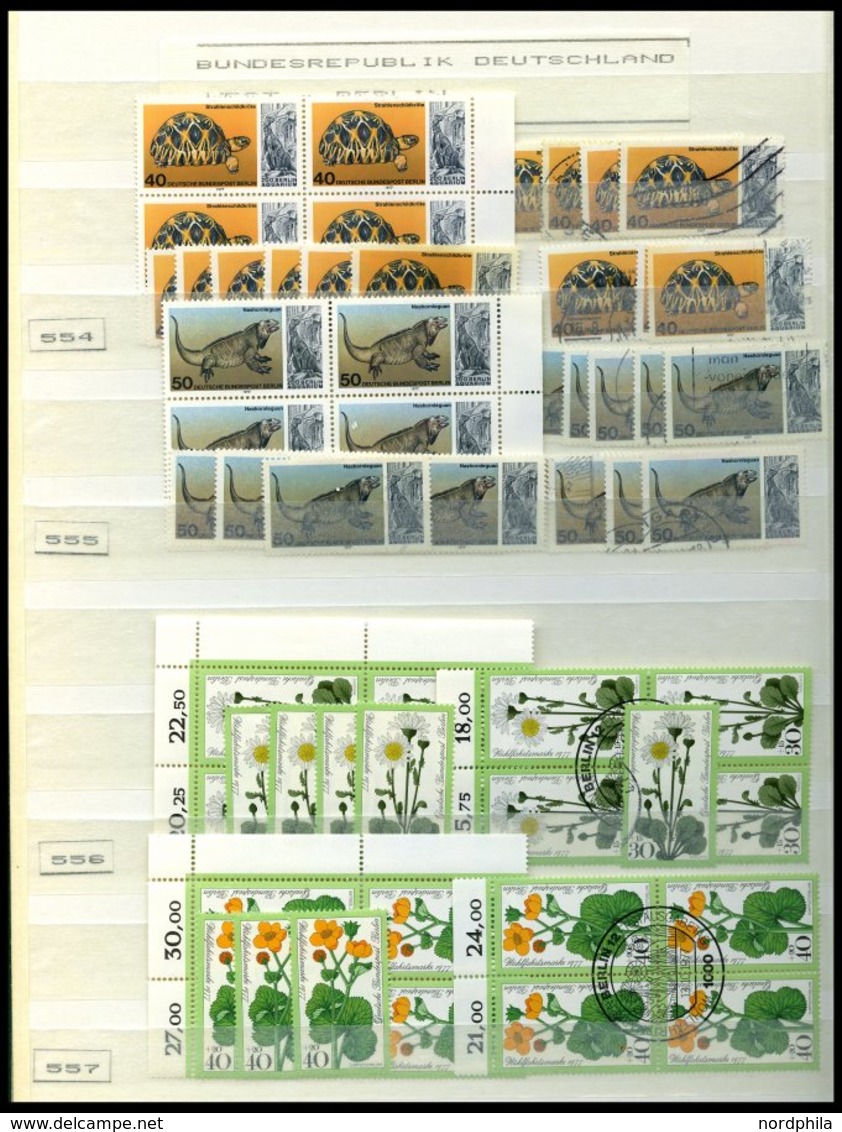 LOTS **, O, Dublettenpartie Berlin Von 1977-81, Sauber Im Einsteckbuch, Fast Nur Prachterhaltung, Mi. Ca. 1700.- - Gebraucht