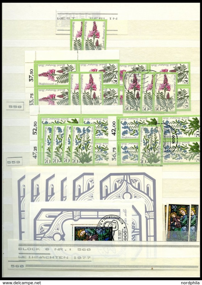 LOTS **, O, Dublettenpartie Berlin Von 1977-81, Sauber Im Einsteckbuch, Fast Nur Prachterhaltung, Mi. Ca. 1700.- - Gebraucht