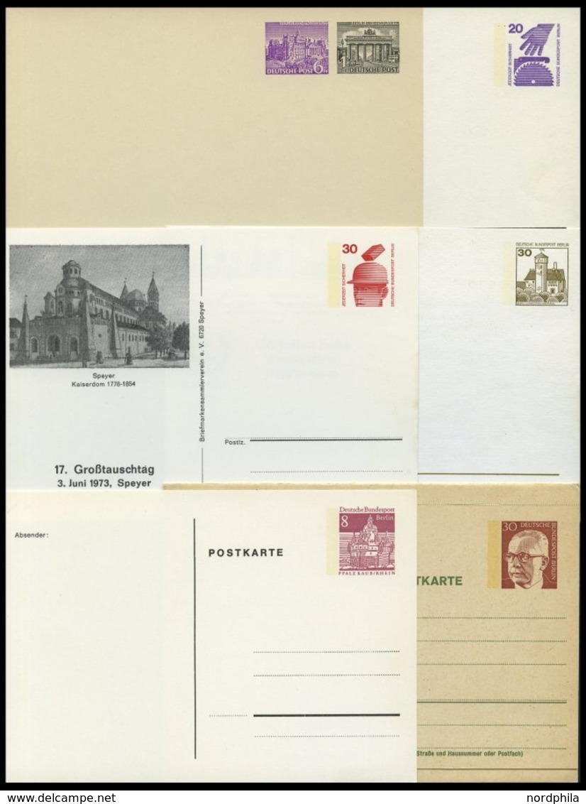 GANZSACHEN PP BRIEF, Privatpost: 1952-71, 6 Verschiedene Ungebrauchte Ganzsachenkarten, Pracht - Collezioni