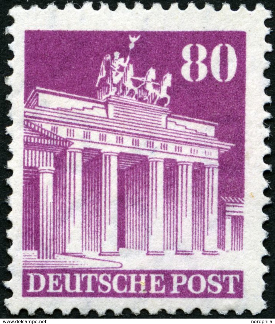 AMERIK. U. BRITISCHE ZONE 94eg *, 1948, 80 Pf. Eng Gezähnt, Falzrest, Pracht, Mi. 60.- - Sonstige & Ohne Zuordnung